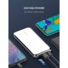 10,000 mAh LDNIO Stainless Steel Power Bank PQ1017 - Image 2